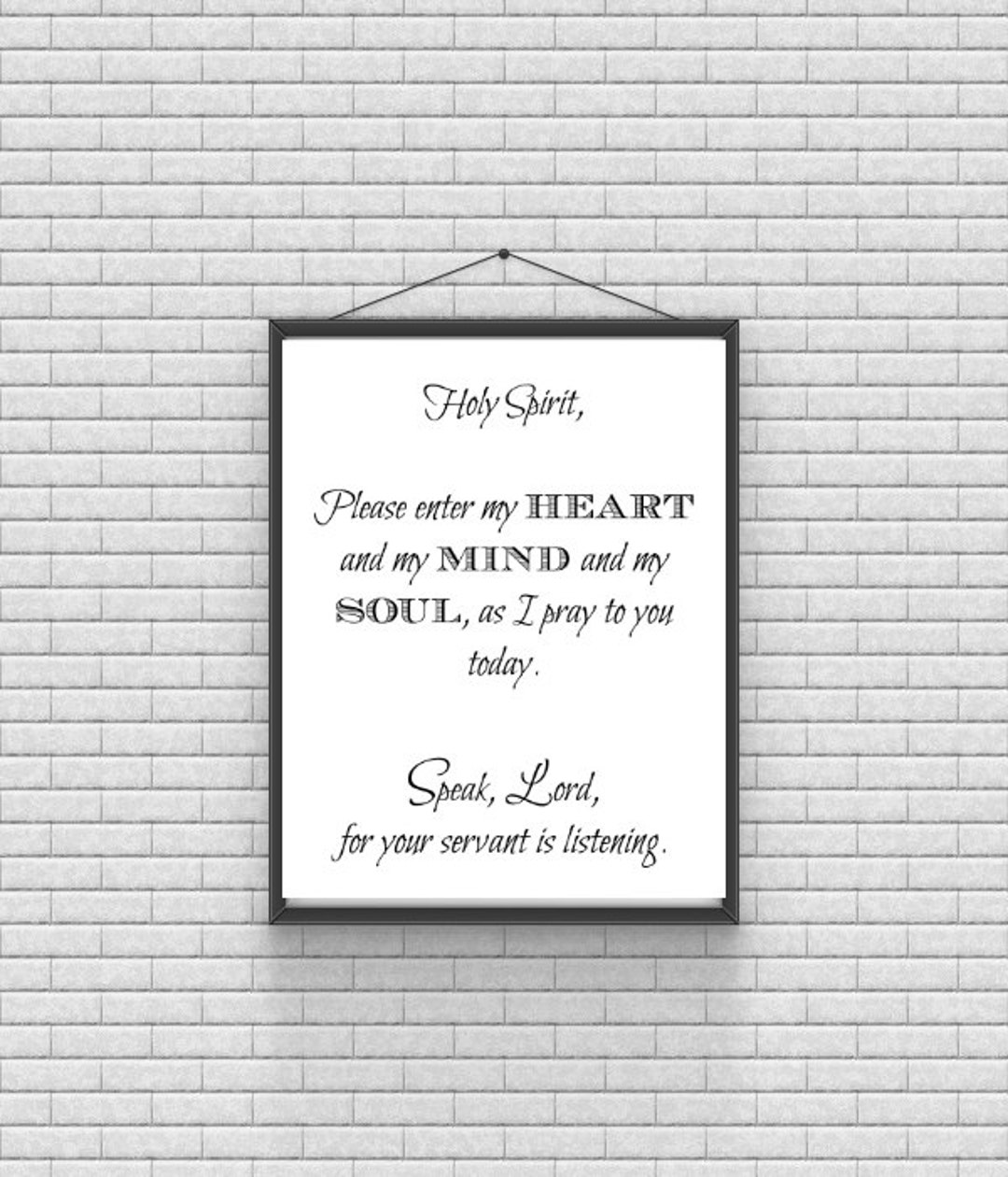 Holy Spirit Prayer PRINTABLE / 8X10 / Digital Print / Instant Download ...