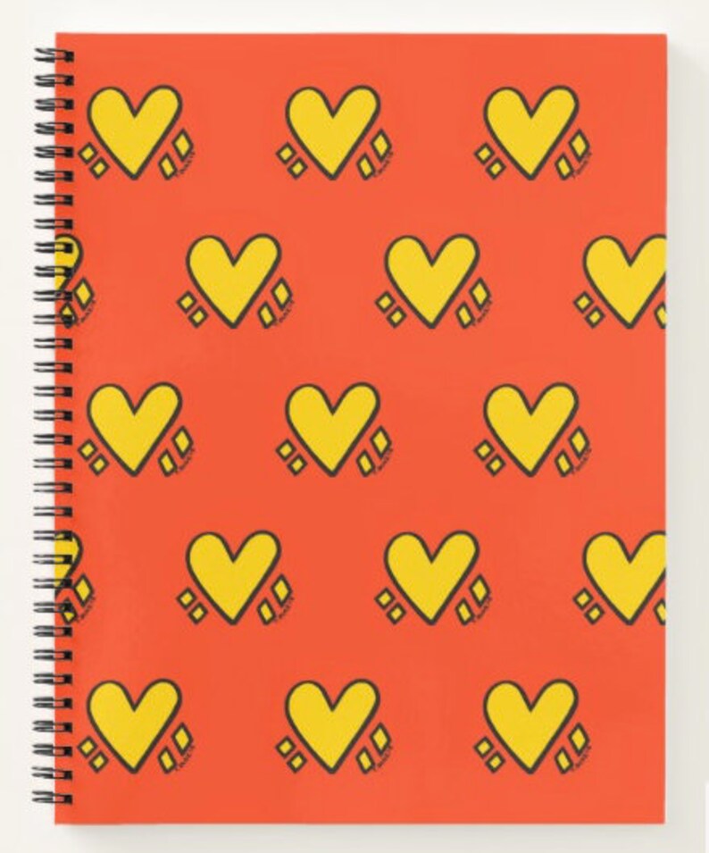 Hearts Notebook Etsy