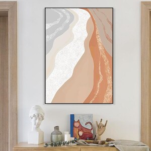 Handbemalte Farbe Warm Pink abstrakte Acrylmalerei große abstrakte Ölgemälde original große rosa Malerei übergroße Wandkunst große Kunst