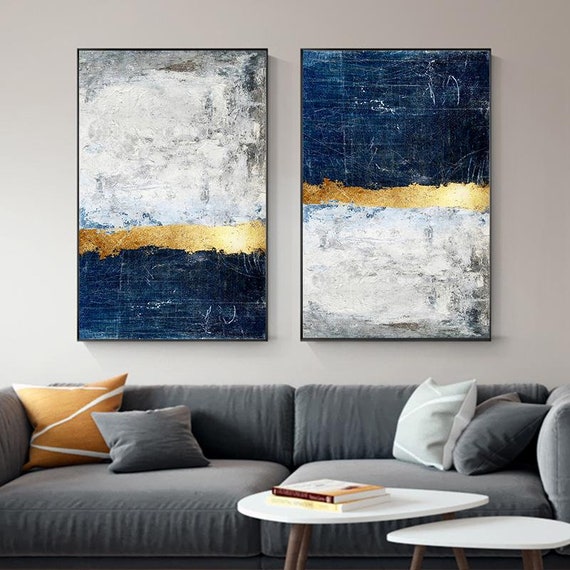 12+ Gold Navy Wall Art