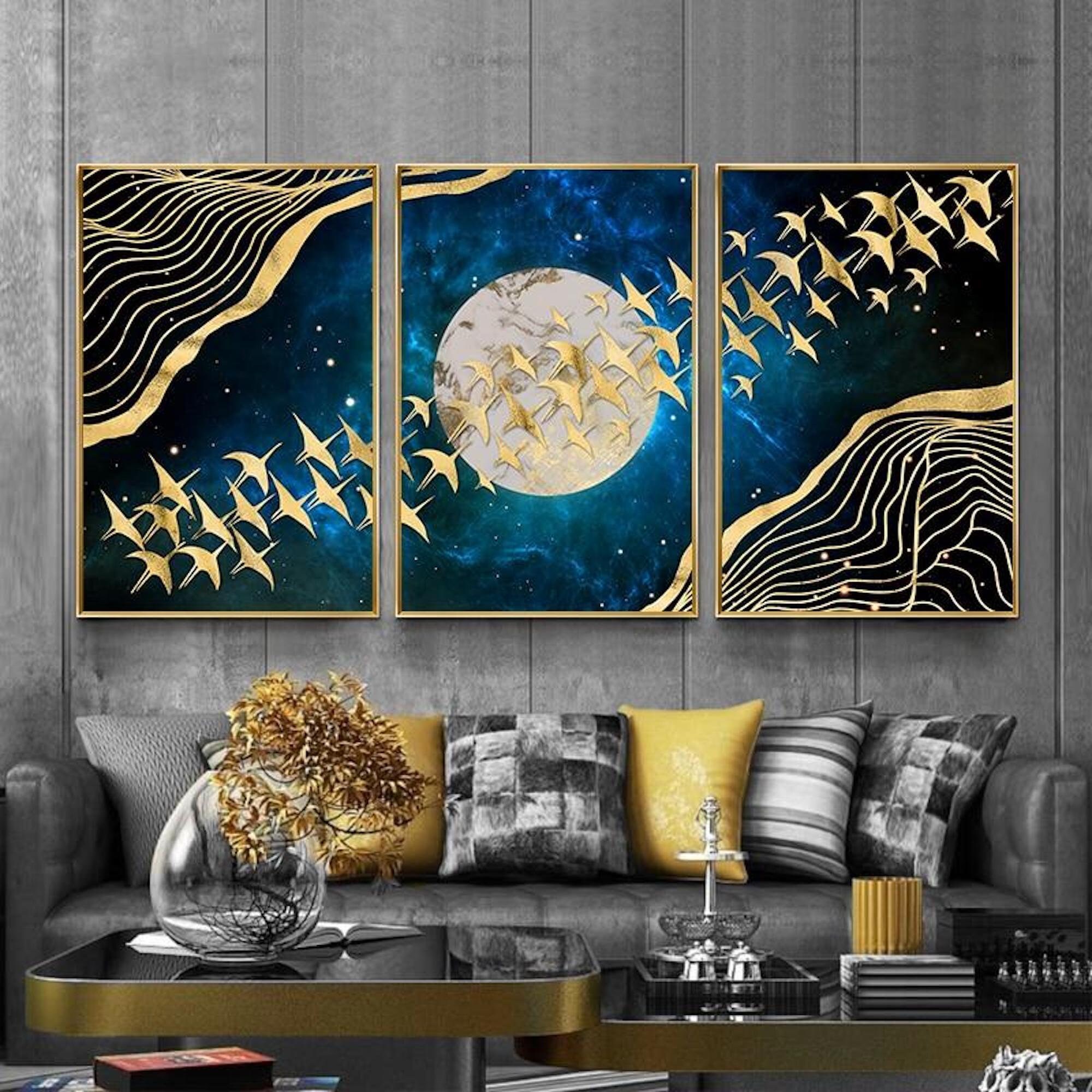 Gallery Wall Sets, 3 Piece Wall Art, Housewarming Gift, Pictures Wall ...
