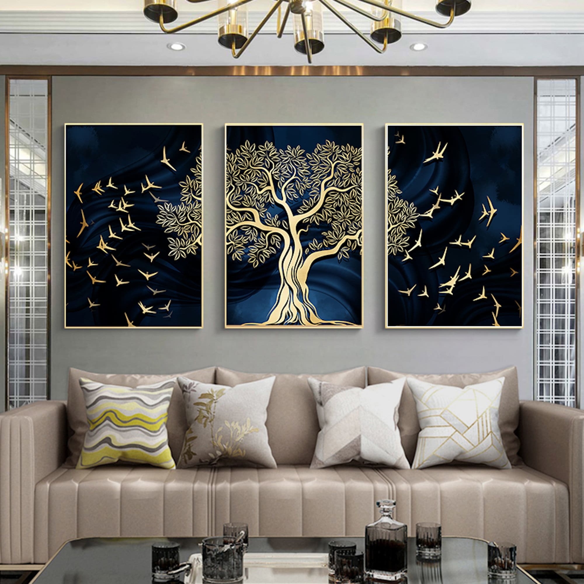 Gallery Wall Sets, 3 Piece Wall Art, Housewarming Gift, Pictures Wall ...