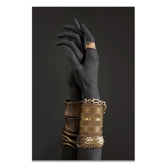 Black and gold armband deals