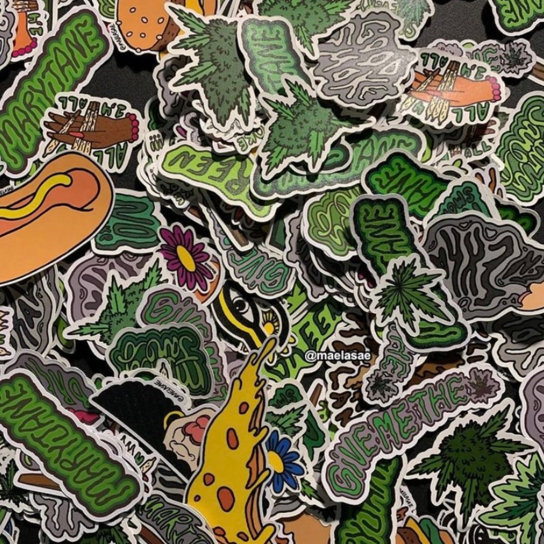 40 Random Stickers Bundle - Etsy