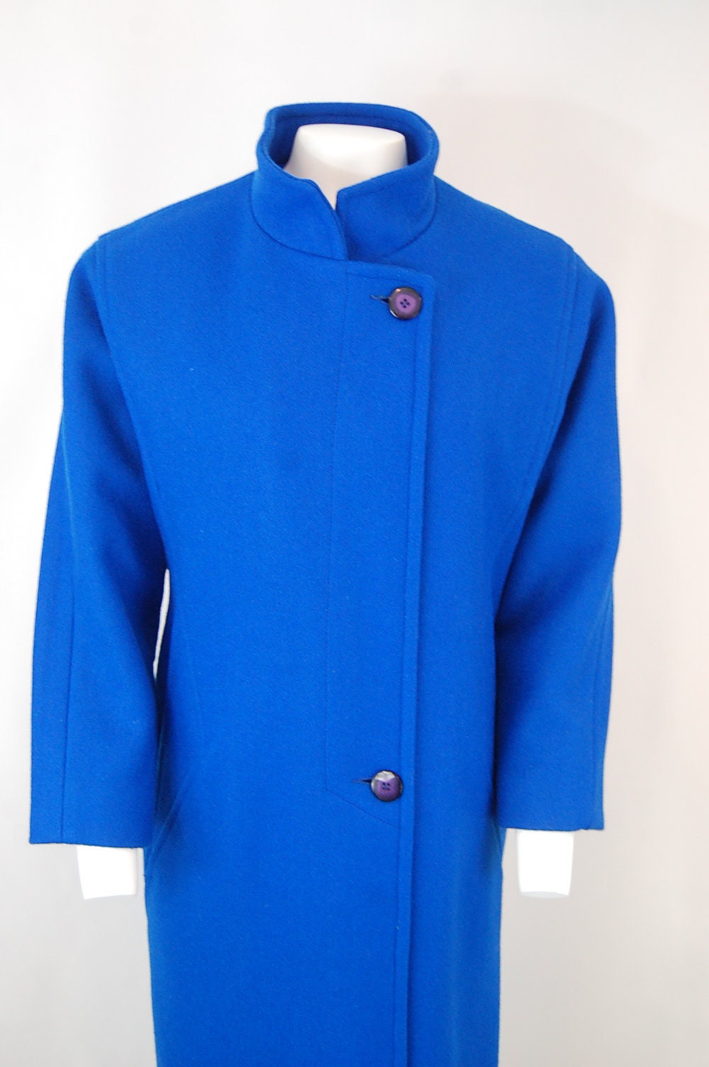 cobalt wool coat