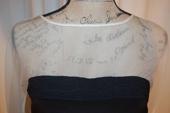 Black & white Italian illusion blouse by Gianfran