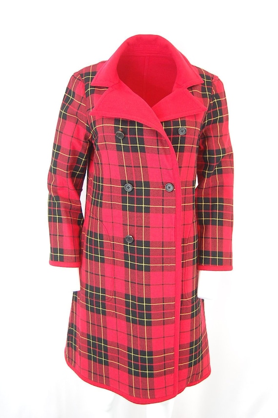 Bright plaid coat Outlet