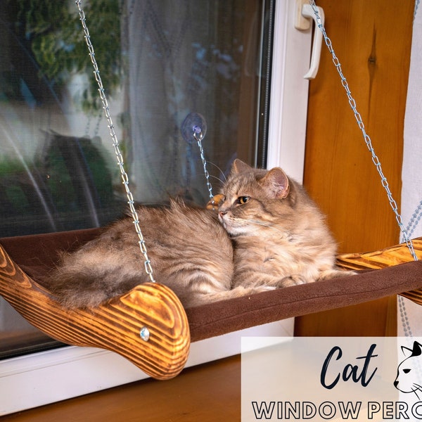 Cat Window Hammock Large And Comfortable Cat Perch Window  - Sunbathing Window Cat Bed For Indoor Cats With Strong Suction Cups