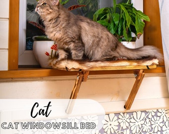 Cat Windowsill Hammock Large And Comfortable Cat Windowsill Perch  - Sunbathing Window Catio Bed Shelf For Indoor Cats