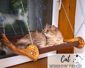 Cat Window Hammock Large And Comfortable Cat Perch Window  - Sunbathing Window Cat Bed For Indoor Cats With Strong Suction Cups