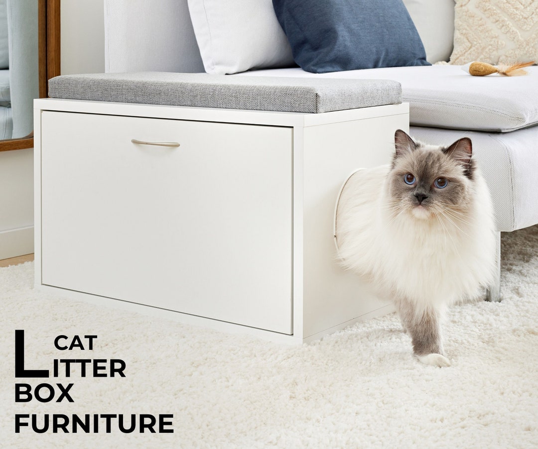 Universal Cat Litter Box Enclosure, Indoor Dog House or Cat for