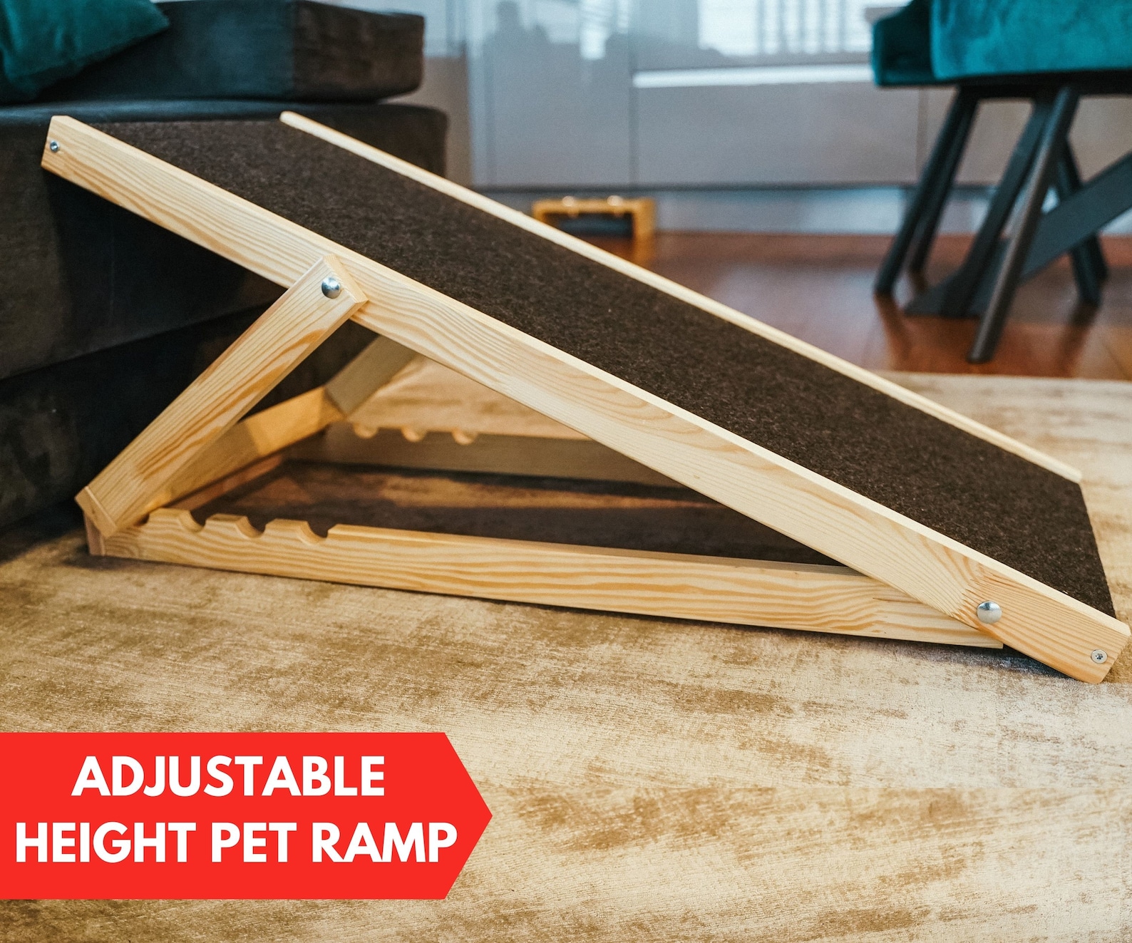 Folding Pet Ramp Natural Wooden Ramp for Dog Dog Steps for Etsy