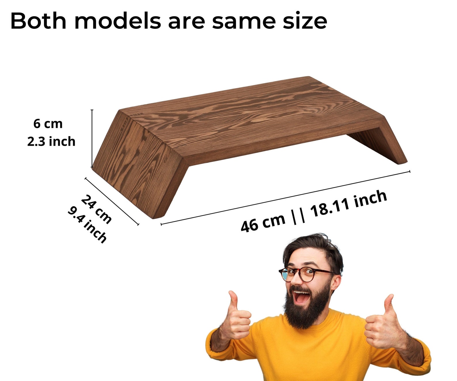 Wooden Monitor Stand for All Types of Computers Monitor Riser Etsy UK