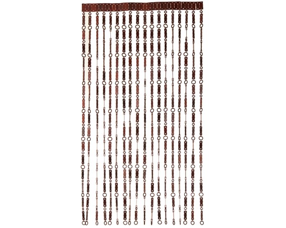 Door Curtain Screen From Wooden Beads Hanging Handmade Beaded Etsy