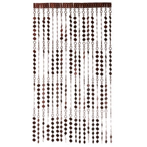 Door Curtain Screen From Wooden Beads. Hanging Handmade Beaded Door Blinds Size 90 x 200 cm Easy To Resize And Install image 4