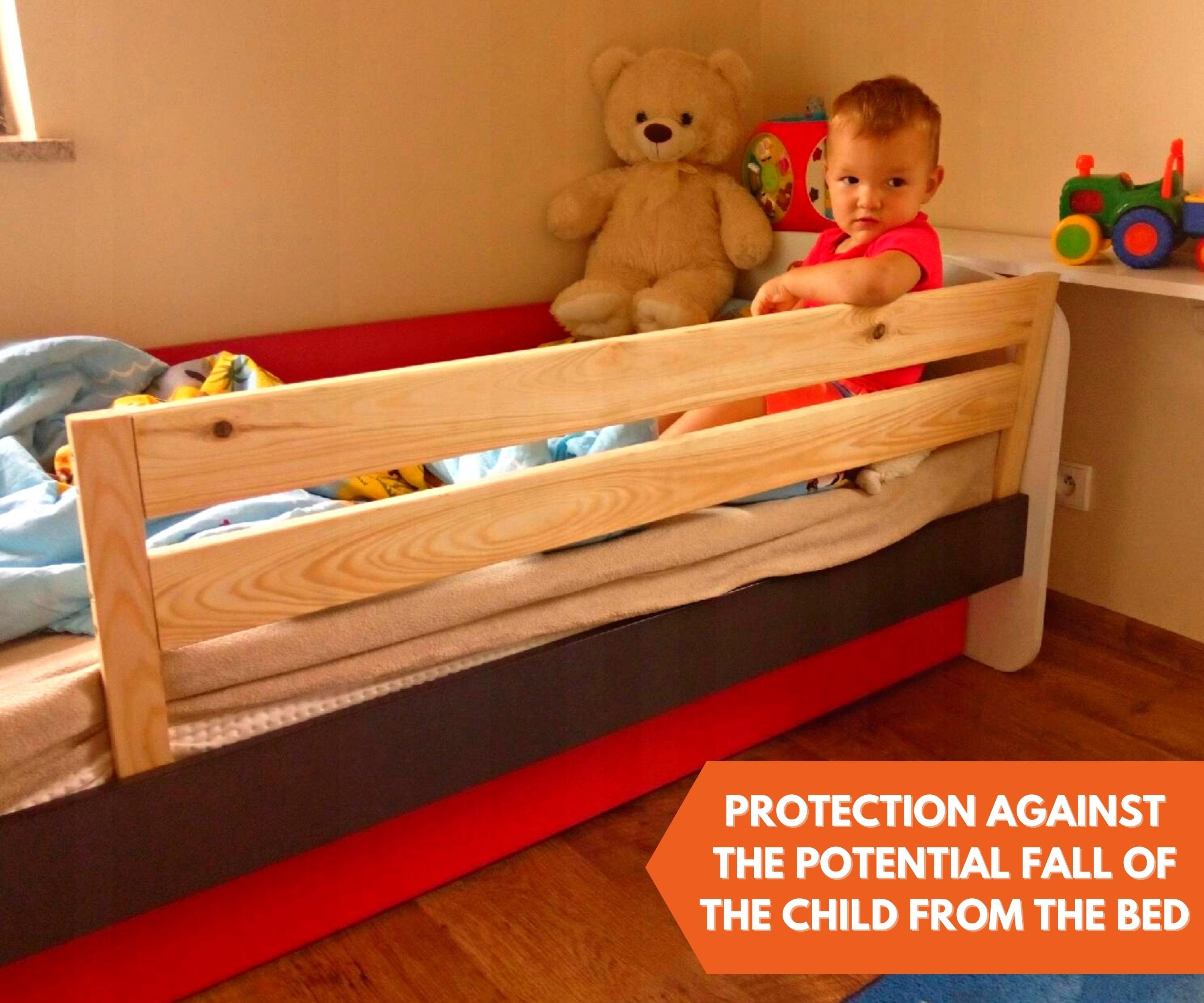 Barrera de cama de madera de Childhome