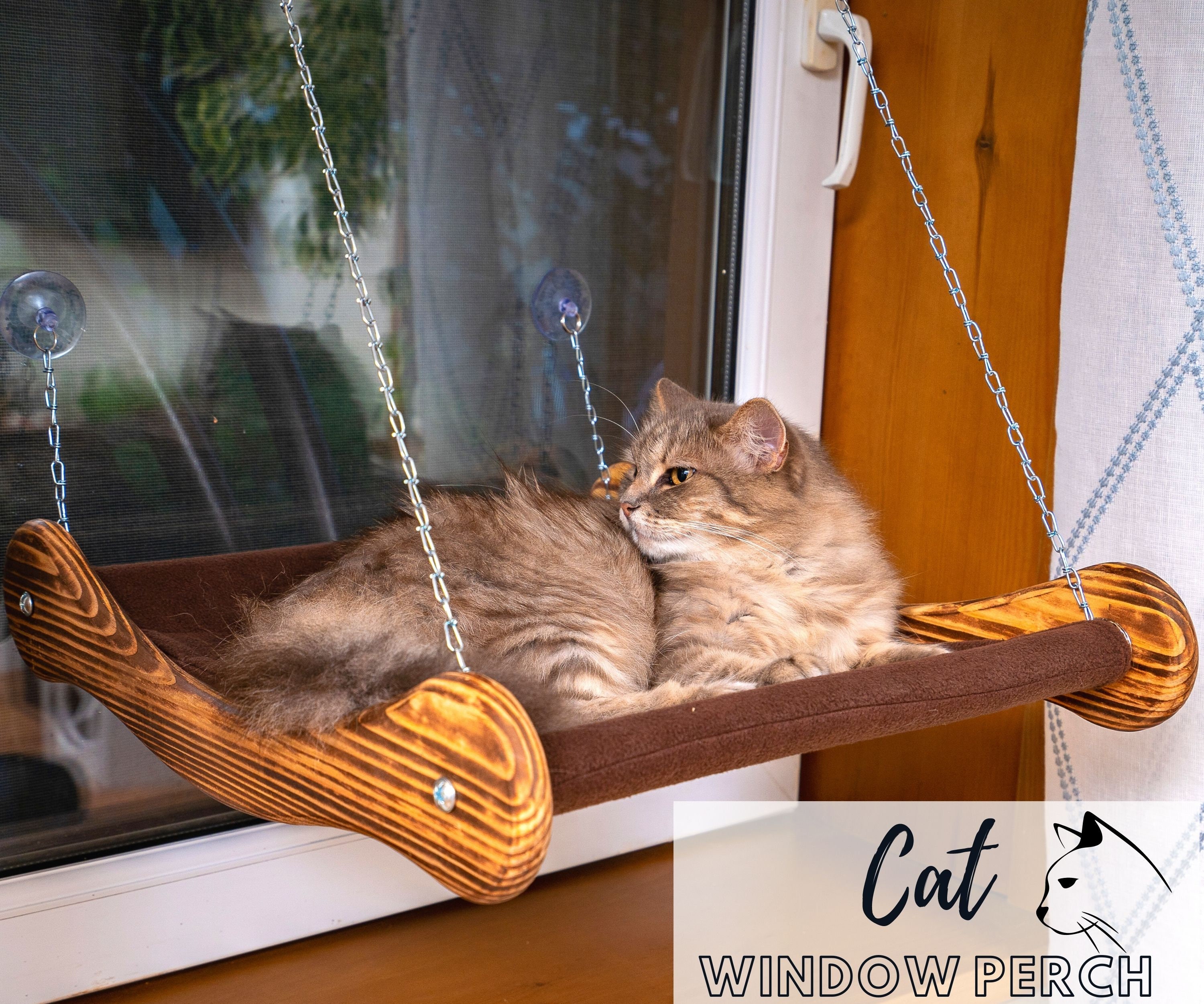 large cat window perch