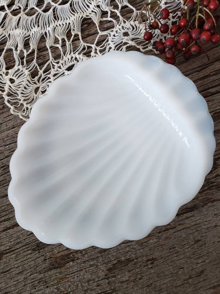 Vintage Milchglas Seife Schale Einzigartige weiße Schale | Etsy