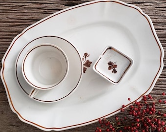 Vintage Shabby Chic Wedgewood Tea Leaf Ironstone Platter Vintage Shabby Chic Wedgewood Tea Leaf Ironstone Platter