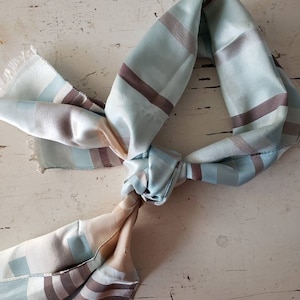 Vintage retro Mod Scarfs,  Head Scarves, Neck Scarf, Silky Scarf