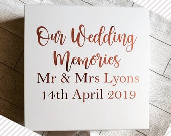 Wedding Memory Box Etsy