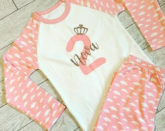 1st birthday pajamas girl