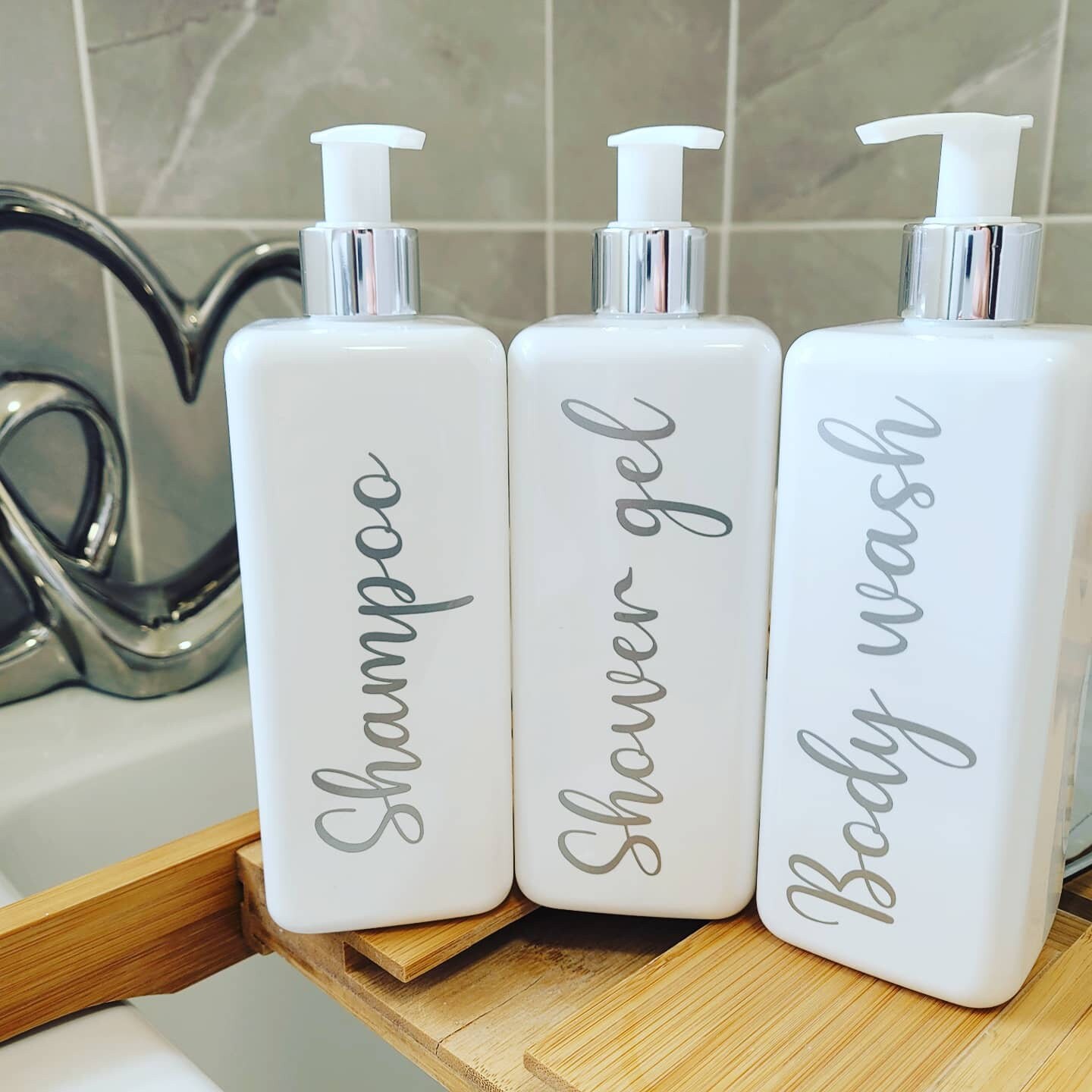 Mrs Hinch Stickers Bathroom Bottles Shampoo Conditioner Shower Gel Bubble 