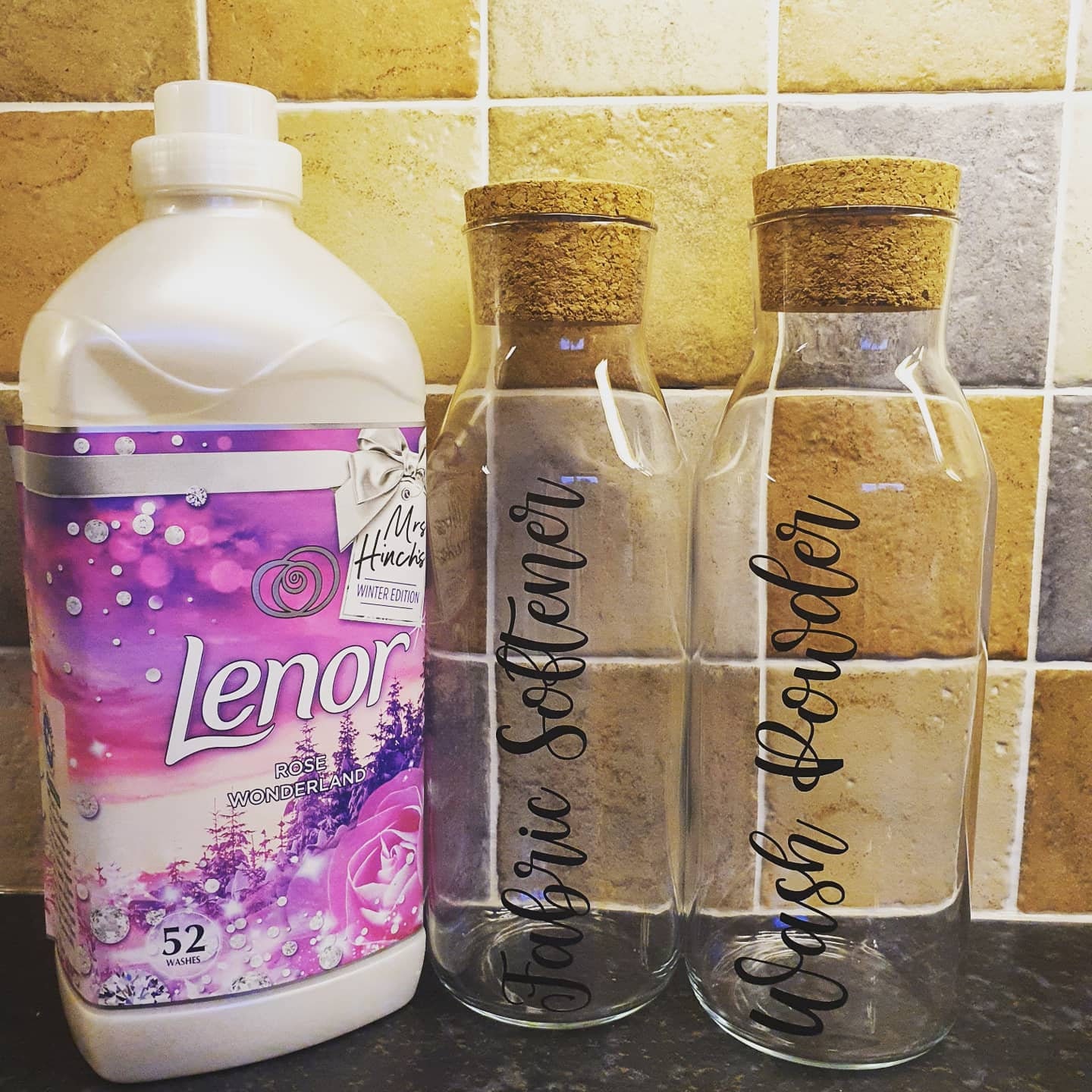 Laundry Storage Jars Fabric Softener Bottle Wash Powder Etsy UK