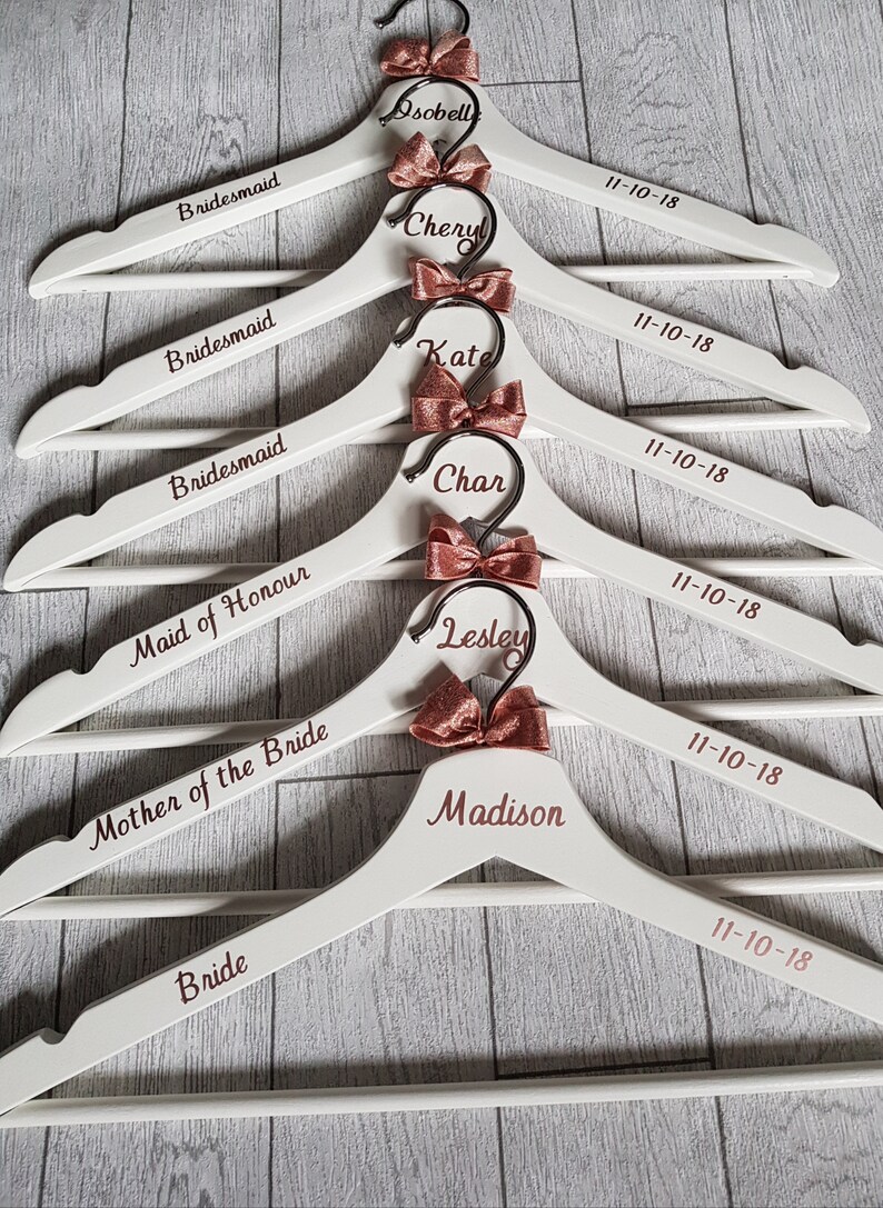 Rose gold wedding hanger rose gold wedding accessories rose image 0