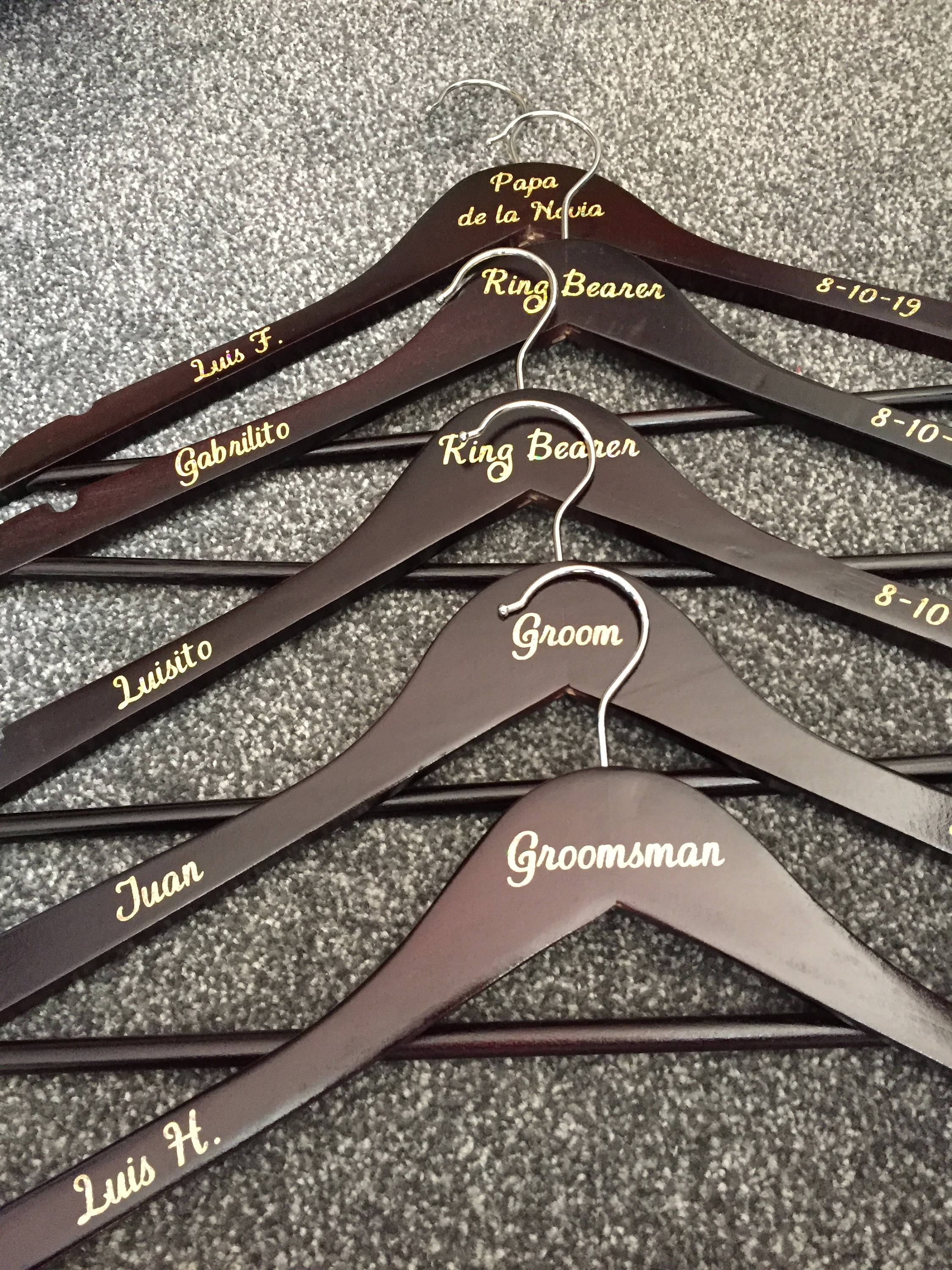 Groomsmen hangers suit hanger wedding suit hanger wedding Etsy