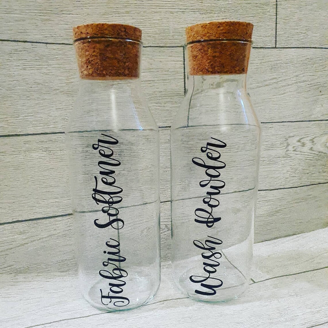 Laundry Storage Jars Fabric Softener Bottle Wash Powder Etsy UK