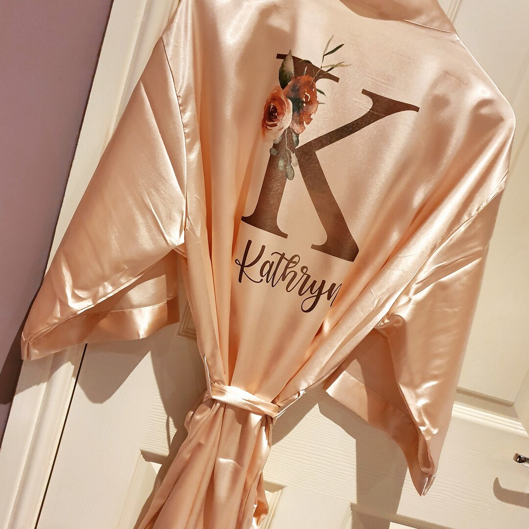 Personalised Bridesmaid Robes, Wedding Dressing Gowns, Satin Robes ...