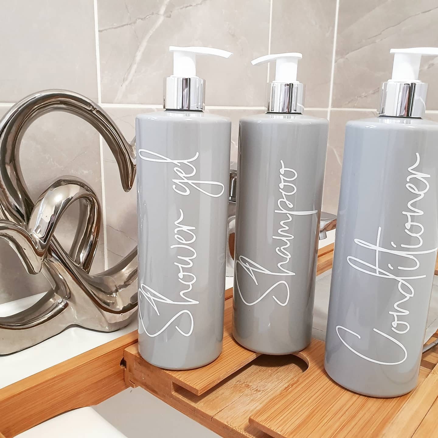 Bathroom storage box and pump bottles set Mrs Hinch inspired Etsy