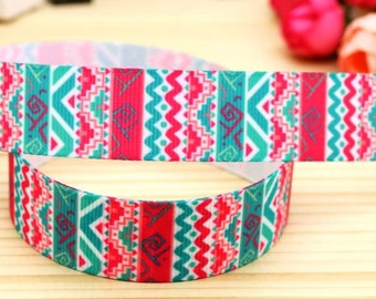 Ripsband Boho Hippie Ornamente Mandala türkis pink nähen Nähzubehör Webband Bänder Mädchen