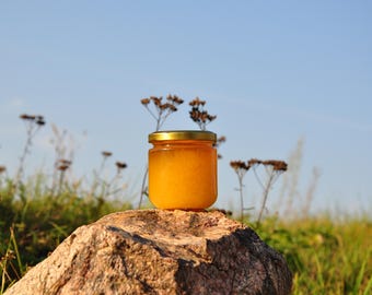 Natürlicher roher Honig (ungefiltert • nicht erhitzt • halbkristallisiert) - 250g (8 oz)