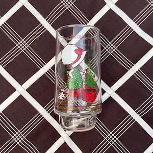 holly hobbie vintage coca cola collectible “christmas is the nicest time of all” drinking glass american greetings limited edition holiday