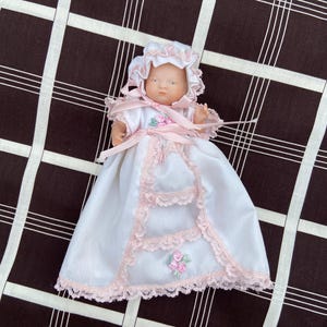 grace s. putnam bye-lo porcelain bisque baby doll antique made in germany with gown, bloomers, and bonnet collectors - pink squirrel vintage