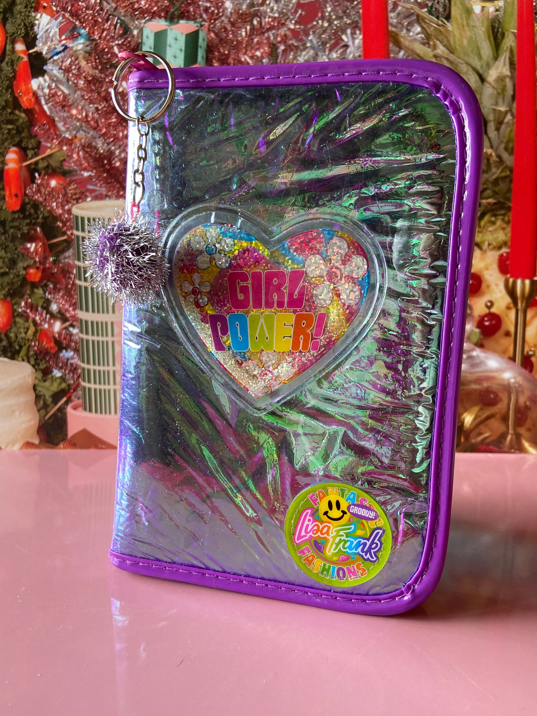 Vintage Lisa Frank Planner Journal 90s Girl Power Holographic