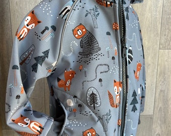 Softshell jacket forest animals 86/92