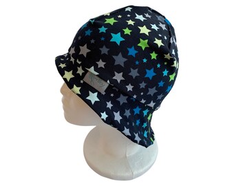 Sun hat Beanie Star blue Shade 50-54 cm