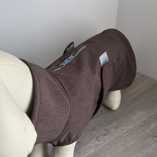 Softshell Hundemantel braun