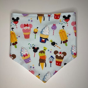 Magical Friends Snacks Pet Bandana - Over the Collar Dog Bandana - Snap on Dog Bandana