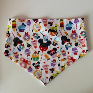 Magical Friends Sweet Treats Pet Bandana - Over the Collar Dog Bandana - Snap on Dog Bandana