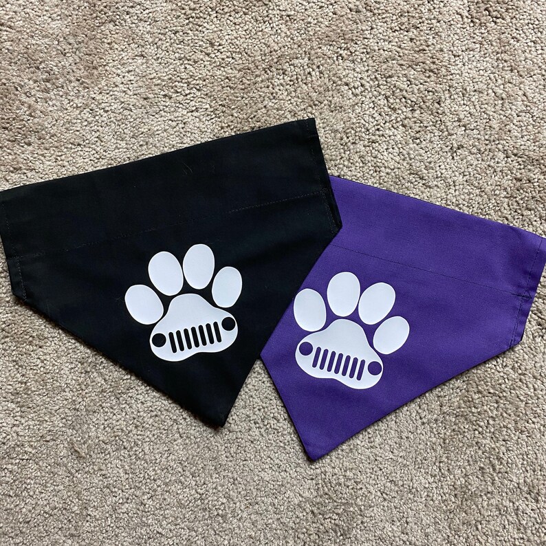 Jeep Wave Pet Bandana Paw Wave Jeep Wrangler Bandana Etsy
