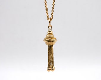 Antique Victorian 9ct. Yellow Gold Five Foxtail Tassel Watch Fob. Circa 1860 - 1890