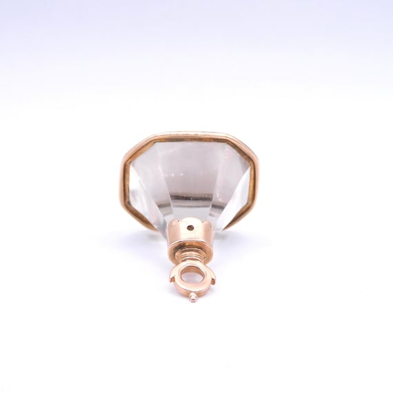 Antique Victorian Huge 9ct. Gold Rock Quartz Fob.… - image 4