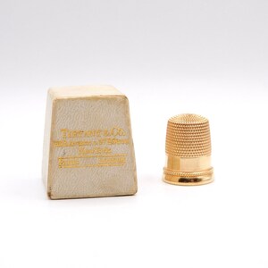 Estate Tiffany & Co. 14K Y Gold Thimble