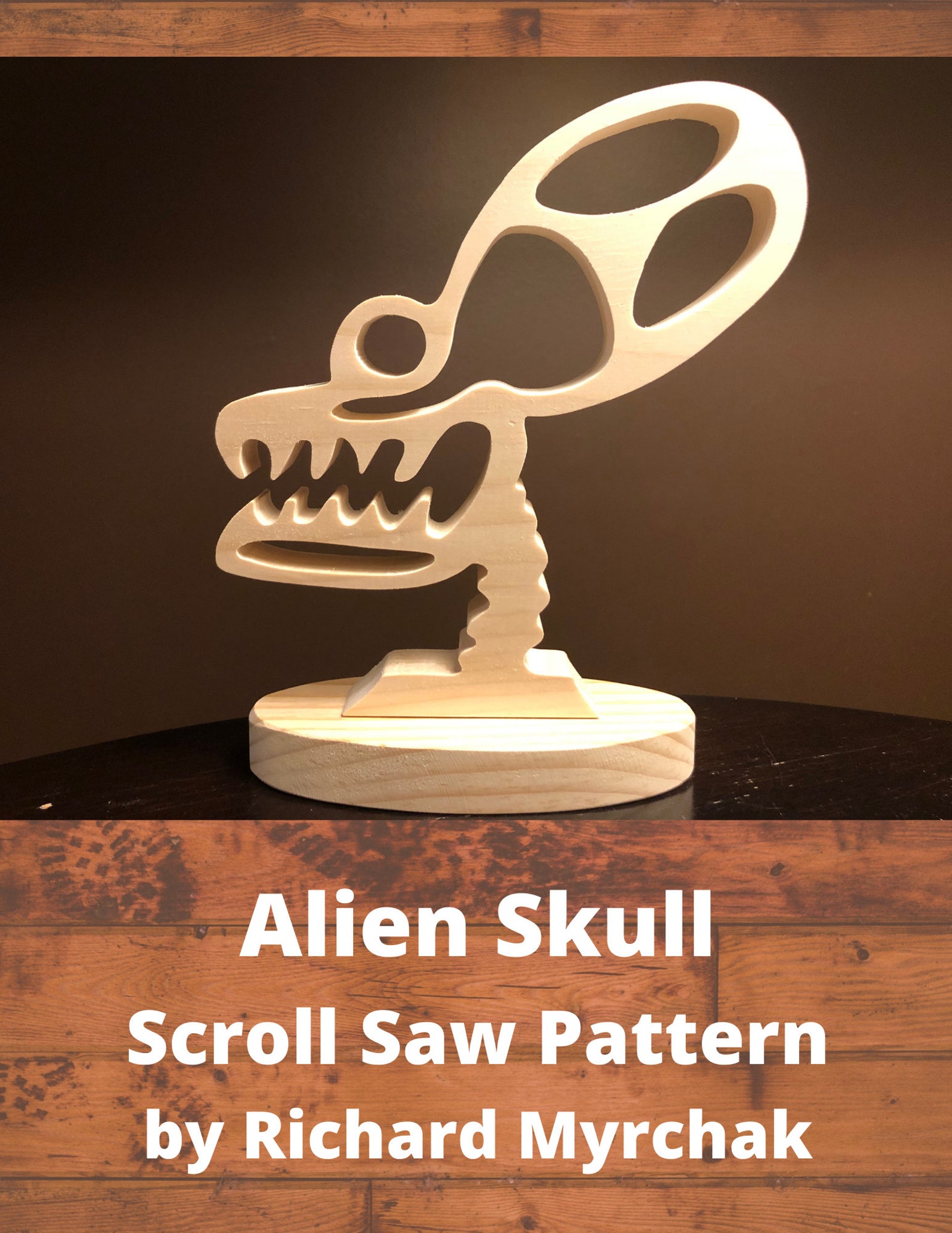 Alien Skull Scroll Saw Pattern - Etsy Canada