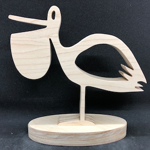 Shelf Bracket Pelican Bird - Laser Cut Out Unfinished Wood Craft Shape SHLF9 Shelf Bracket Pelican Bird - Laser Cut Out Unfinished Wood Craft Shape SHLF9