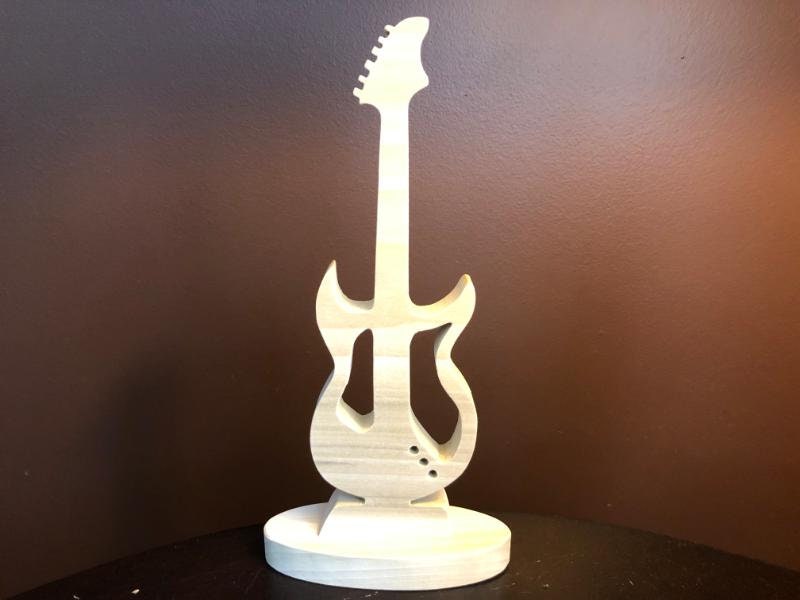 Wood Electric Guitar Scroll Saw Pattern Etsy Canada